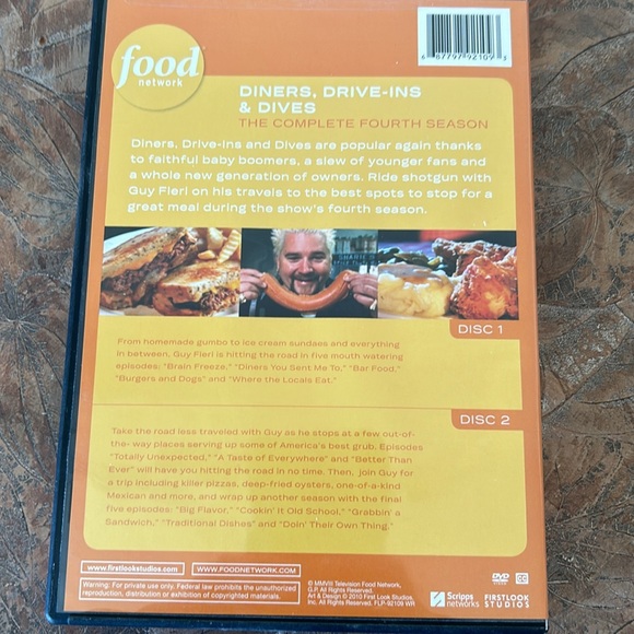 Diners Drive Ins & Dives complete fourth season dvd set - Picture 2 of 8